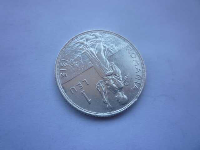 сребърна монета 1 лея 1912