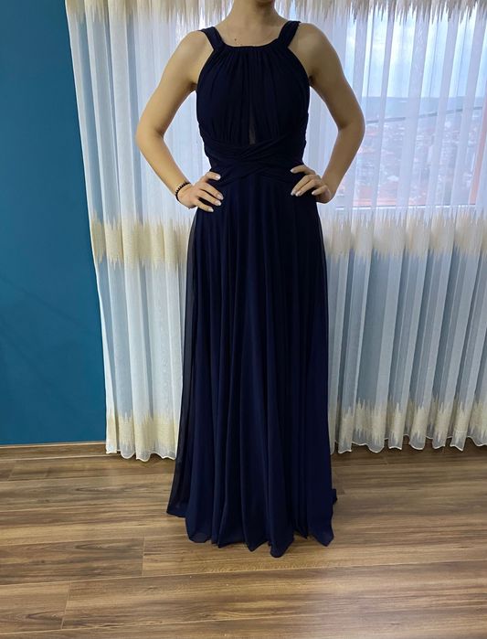 Тъмносиня официална рокля