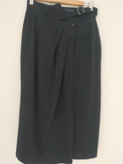Fusta vintage lana, asimetrica ESCADA 38