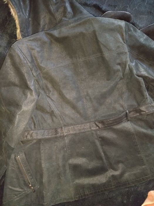 Geacă neagră piele vițel