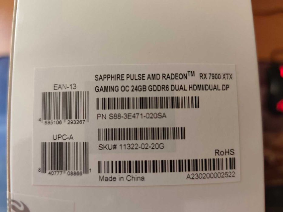 AMD RX7900XTX Sapphire Pulse