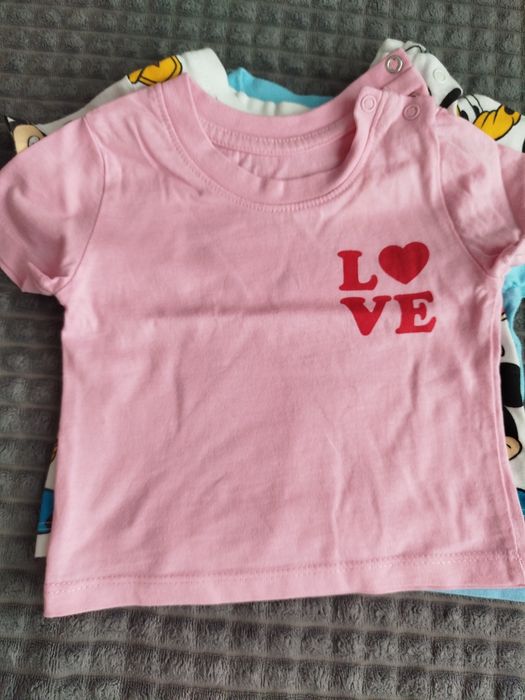 Бебешки дрешки 0-3м. Стич, тениски