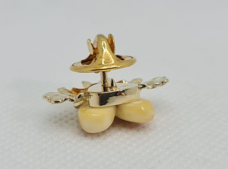 Podoabă de vânătoare aur 14k realizată manual