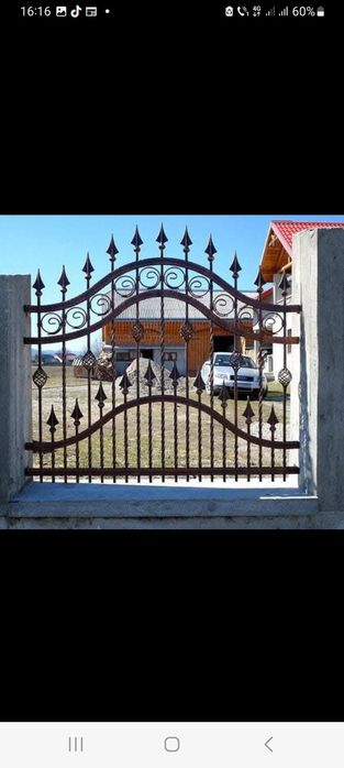 vând gard din fer forjat și din tablă de cupata