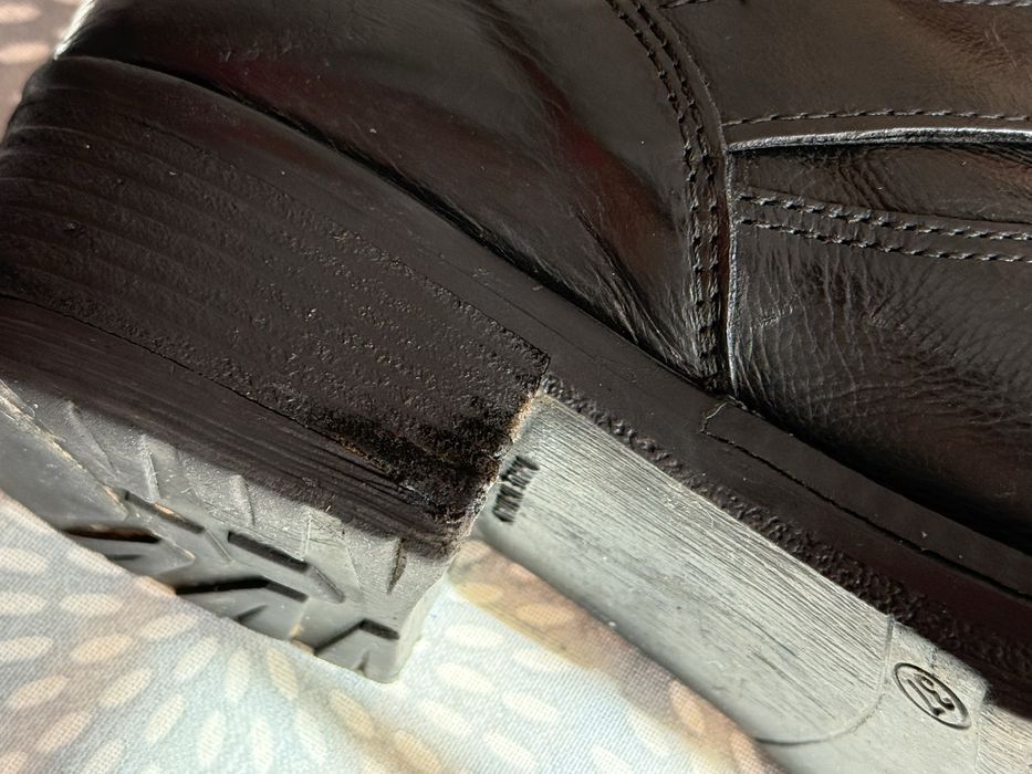 Cizme piele, negre, 37, in stare buna