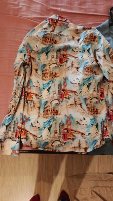 Костюм Теодор, спортноелегантен, обличан 1 път, за мъж ръст 180-190 см