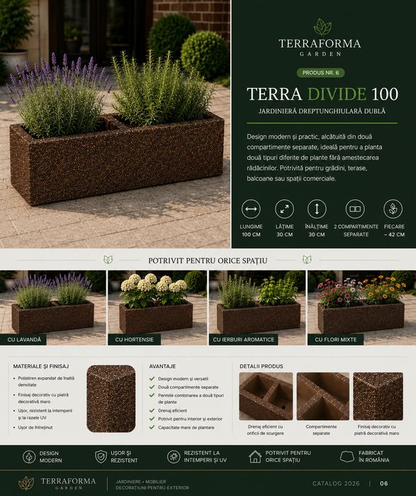 Jardiniere și Ghivece Premium realizate manual