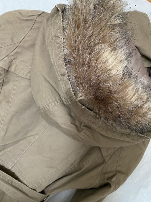 Geaca Polo Garage, bumbac 100%, cu blana,stil Michael Kors, masura S/M