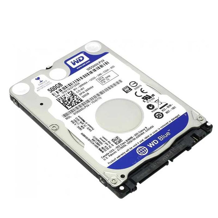 Hard Disk 500GB Laptop WD Blue SATA 3, 7mm 2.5" WD5000LPCX Nou Sigilat