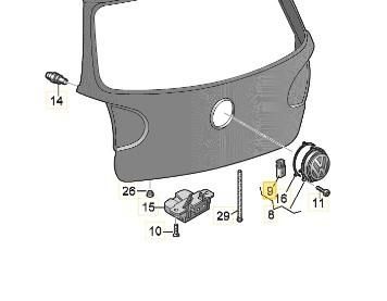 Buton portbagaj Volkswagen Golf 5 2003-2009 1K1 1k0962103