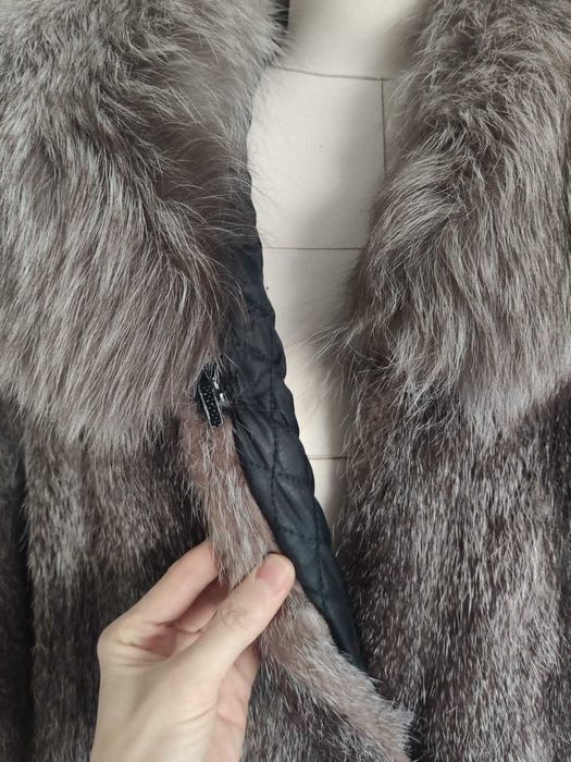 Шуба из нутрии длинная