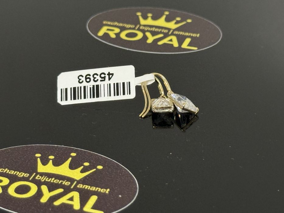 Bijuteria ROYAL : Cercei AUR 14K NOU / 1.49 GR