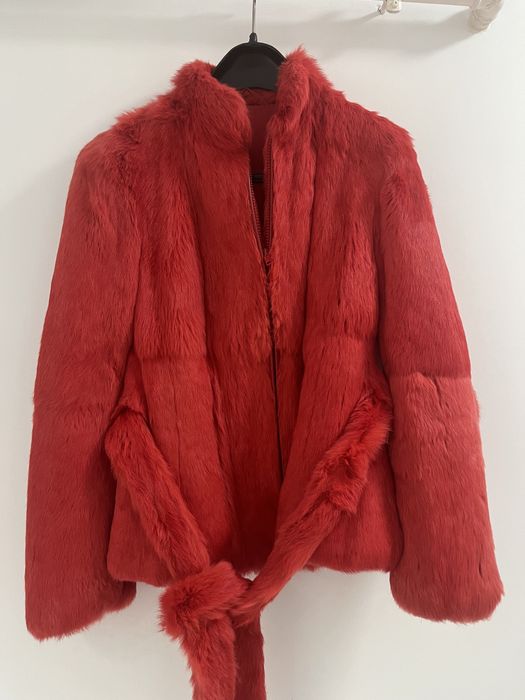 Haina din blana naturala de iepure