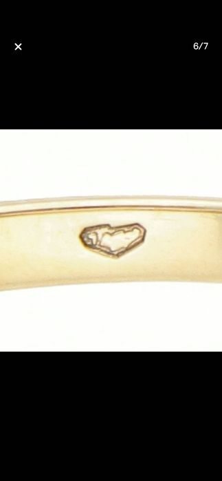 Inel aur galben 14ct cu jade imperial