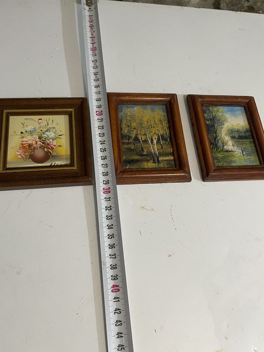 3 бр.рисувани картини-миниатюри
