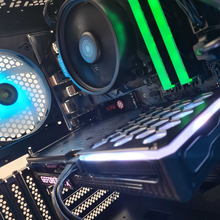 Геймърски компютър! RTX 3060 , Ryzen 5 5500 ,16GB RAM/Нов+Гаранция!