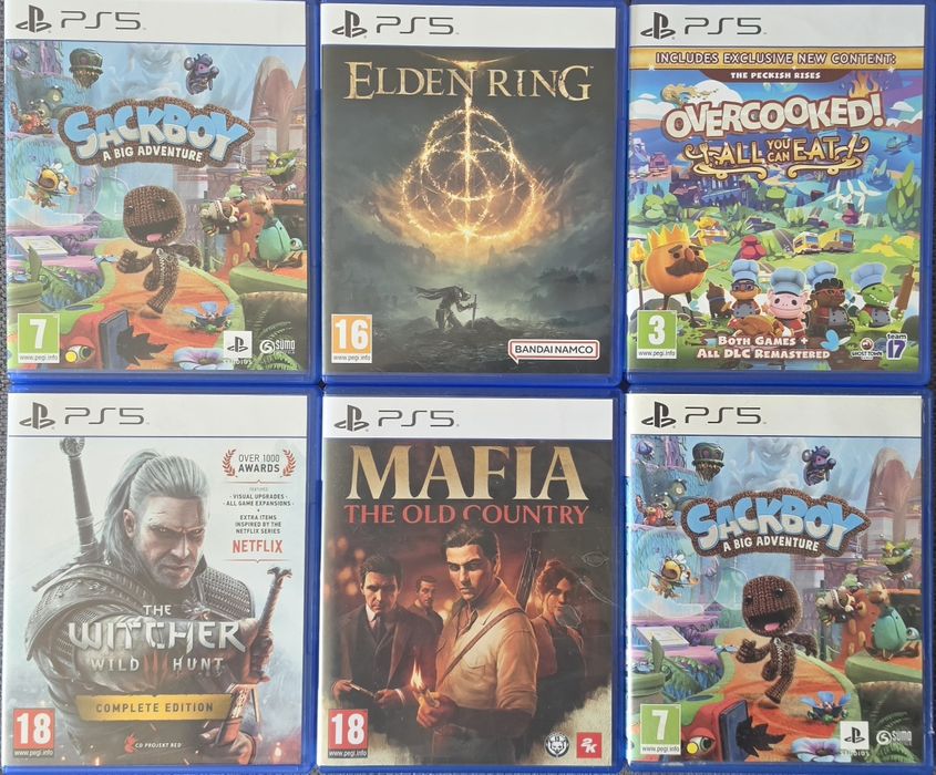 Игри ps5 Playstation5 Пс5 Плейстейшън5 Sackboy elden over witcher