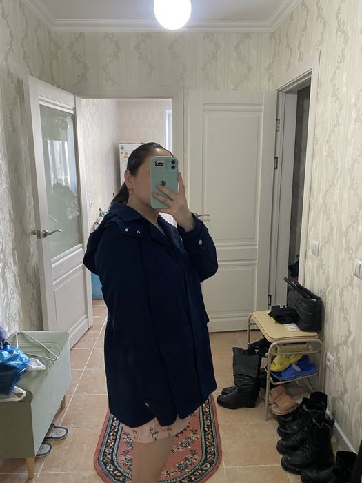 Тренч зара синий