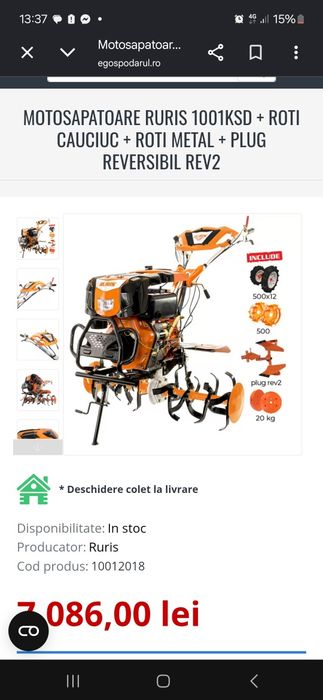Se vinde motocultor