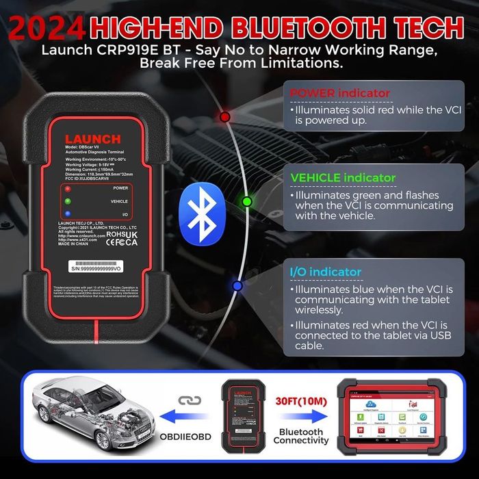 Radauti Launch X431 CRP919X BT  - OBFCM super pret , 2 ani update