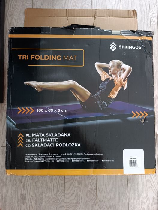 Saltea gimnastica pliabila 180x60x5