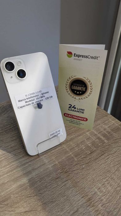 Iphone 14 128Gb (AG42 Roman B.13088) garantie 24 luni!