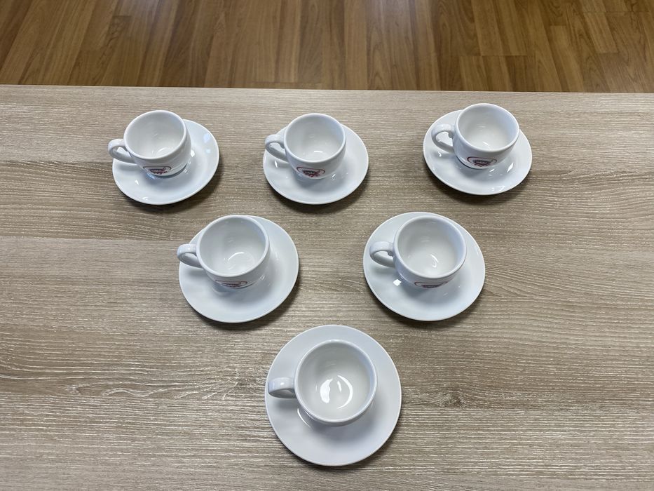 Set 6 cesti si farfurii espresso Elite