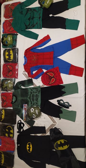 Костюмы SPIDER-MAN. HALK. BETMEN. Материал Х/Б