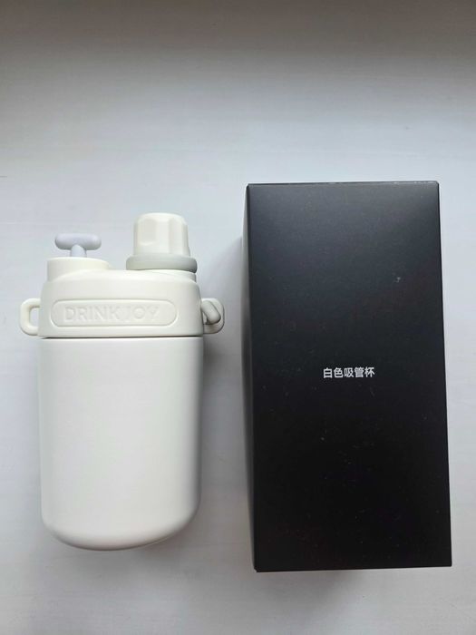 Термокружка DRINK JOY 450 мл с трубочкой