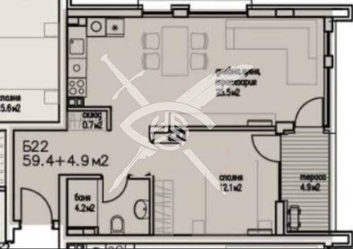 Продава се Двустаен апартамент в Бургас, Сарафово - 64 кв.м за 1139 €/кв.м - Снимка #1