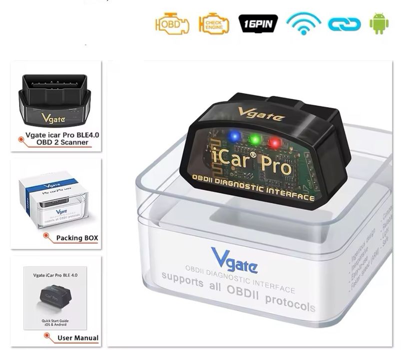 Professional V-Link Vgate iCar-PRO OBDII диагностика за автомобили