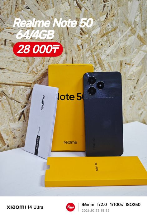 Realme Note 50 64/4GB 90Гц Без минус
