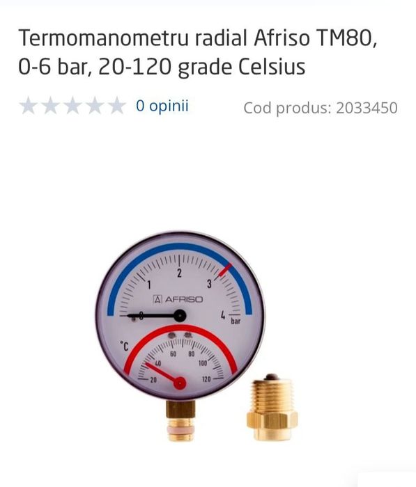 Termomanometru Ariso TM 80