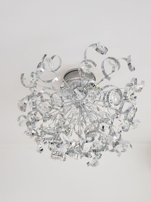 Люстра потолочная хромированная