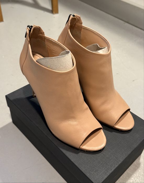Botine Musette piele, nude, 40