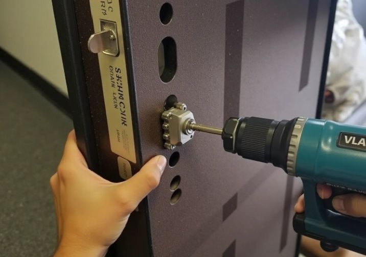 Установка замков дверей и сварочный работы