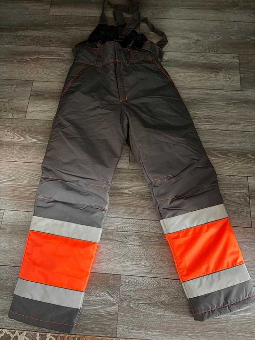 зимний мужской полукомбинезон светоотражающий