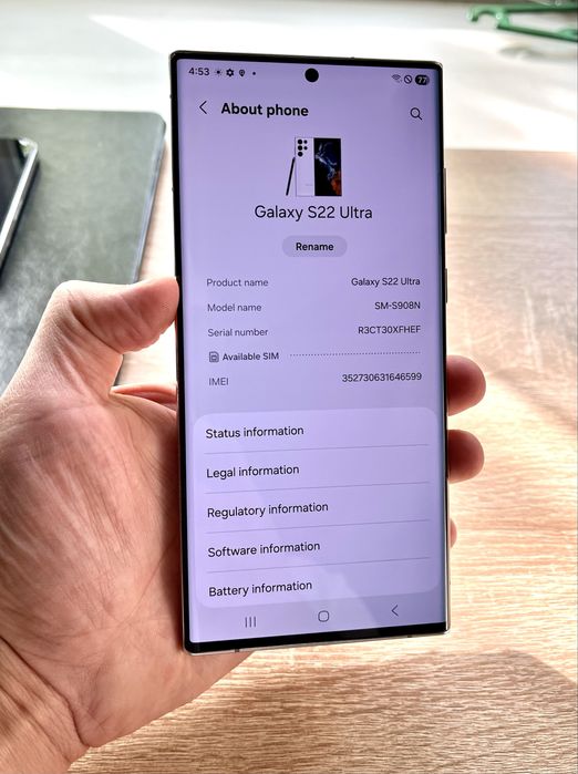 Samsung Galaxy S22 Ultra-512GB- Ideal xolatda - Гэлакси Ултра