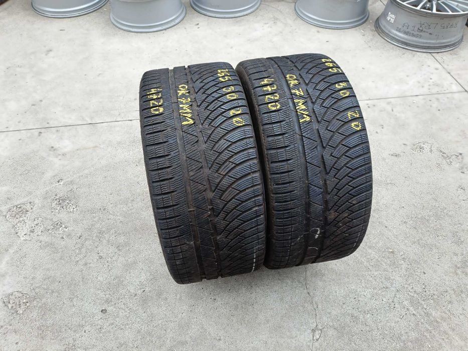 Doua anvelope iarna 265 30 20 michelin pilot alpin pa4 profil 7 mm