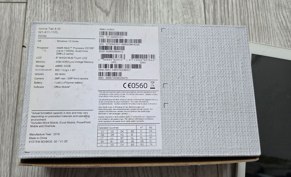 Таблет Acer Iconia Tab 8 W  Windows за ремонт или за части