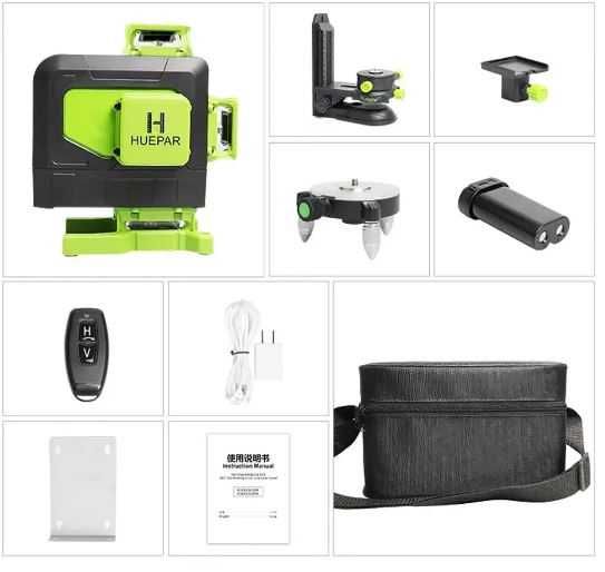 лазерен нивелир Huepar 904DG 4D 16 линии