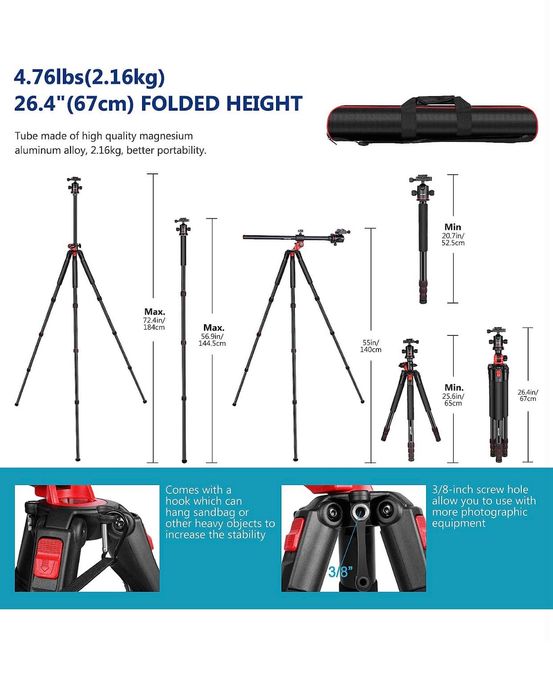 Трипод. NEEWER. Рамо. монопод. Статив. Фото. Видео. Камера