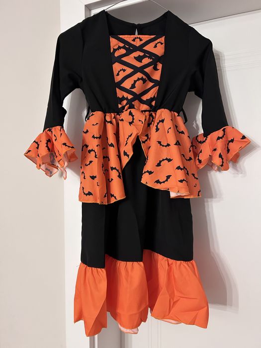 Rochie Halloween Vrajitoare fete 5 - 6 ani