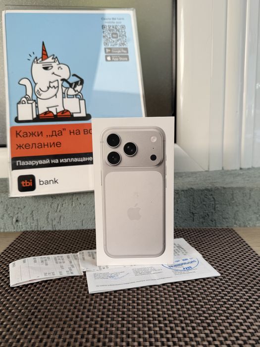 512!*ЛИЗИНГ*53€/м iPhone 17 Pro*Silver айфон 17 про Бял силвър 512