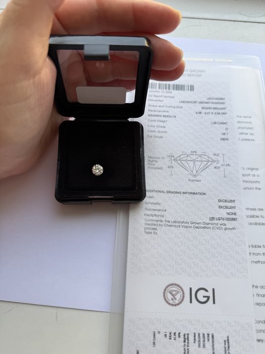 CVD бриллиант 1 карат