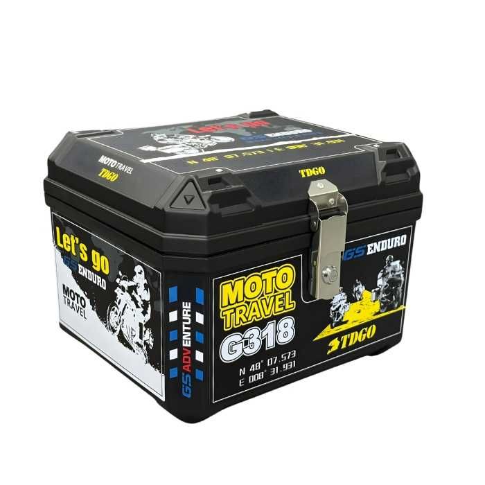 Куфар за мотоциклет / кутия за Мотор / багажник / 57L /  44 × 37 × 33 см / Заключване с ключ / 2 РАЗЛИЧНИ МОДЕЛА