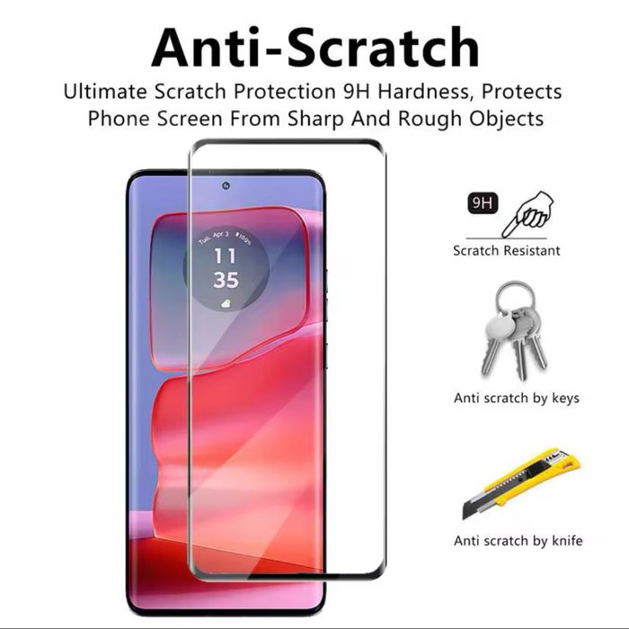 Folie sticla curbata 5D FULL GLUE Motorola Edge 50 Pro / Edge 50 Ultra