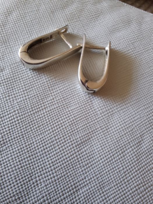 Сребърни обеци,нови