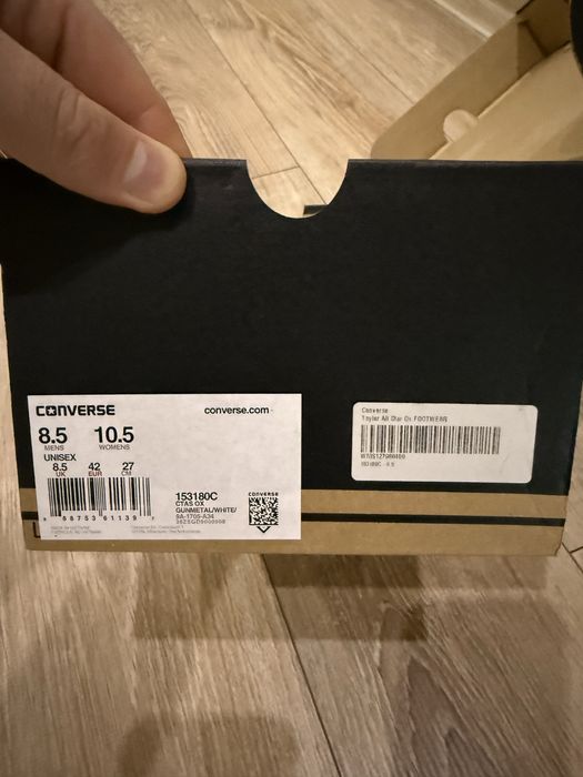 !ПРОДАВАМ! Converse Унисекс кецове Chuck Taylor All Star р-р 42 (27см)