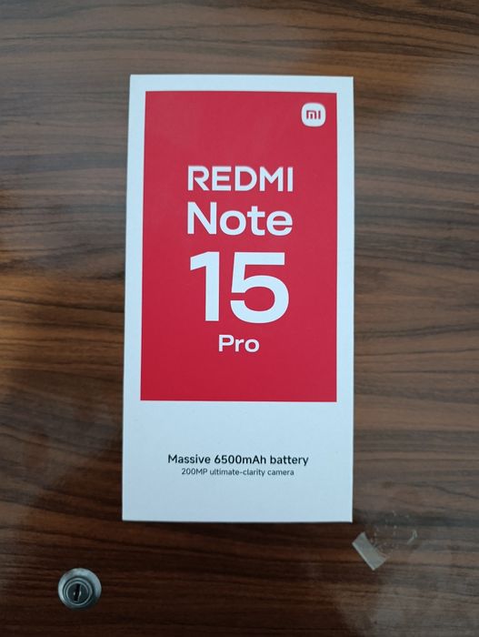 Redmi not 15 pro.  Karobka dakument. 1 yil garaniya.